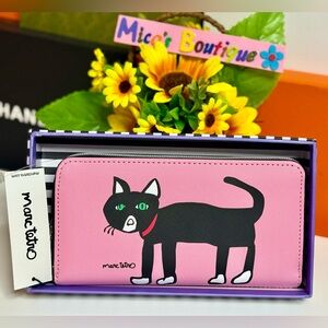 🆕MARC TETRO Pink Cat Wallet with box📦